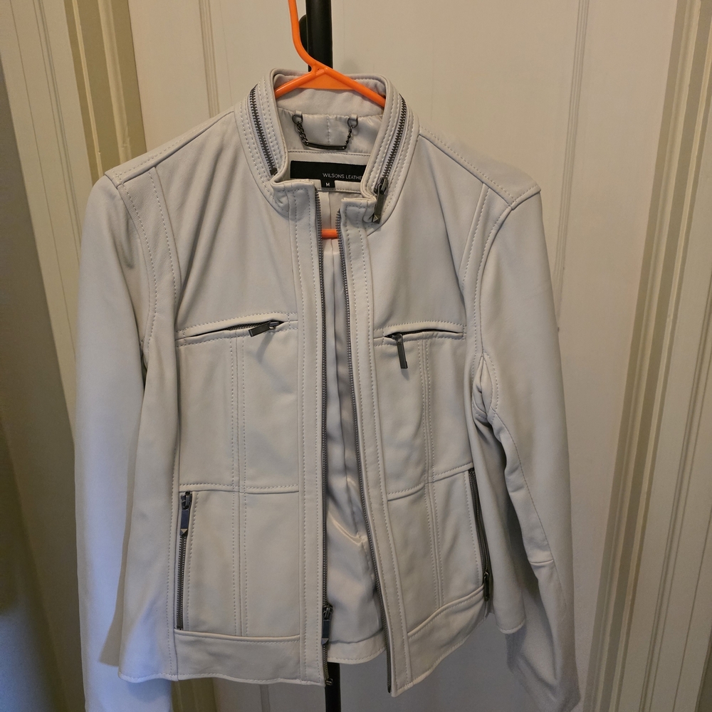 Wilson' Leather Cream Jacket